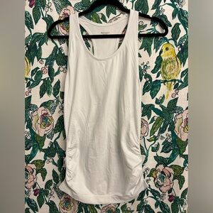 Athleta razorback ruched athletic tank women’s size Medium
